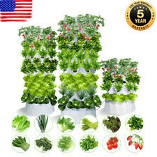 80 Pot Vertical Hydroponics Tower Systems Set Hydroponic Complete Growing Kit US picture