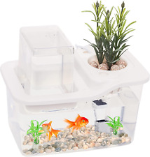 Mini Indoor Aquaponics Growing System Fish Tank -Table Top Ecosystem Kit for Aqu picture