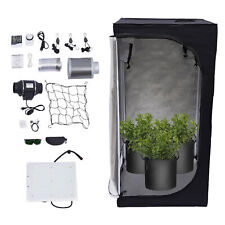 Grow Tent Kit Indoor Complete Growing System Dimmable LED Light With Fan Filter picture