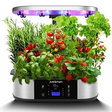 Hydroponics Growing System 12 pods Indoor Garden 30W Full Spectrum Light Timer picture