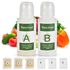 Hydroponic Nutrients A&B for Plant Growth, 800ml Total - Fertilizer for Indoor H picture