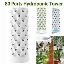 80-Ports 30L Vertical Hydroponic Tower Indoor Outdoor Garden Growing System kit picture