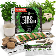 Indoor Herb Garden Starter Kit - Christmas Gift for Gardeners - Complete 5 Herb  picture