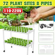 72 Holes 8 Pipes Hydroponic Growing Tool Kit Garden System Vegetable Plant U picture