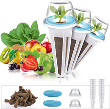 15 Grow Domes,15 Pod Labels,15 Grow Bla-Hydroponic-Garden System Seed-Pods Kit picture