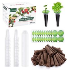 GardenCube 160pcs Hydroponic Pods Kit: Grow Anything Kit with 40 Grow Sponges... picture