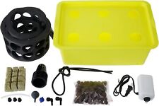 DWC Hydroponic System Growing Kit 6 Plant Sites Medium Size With Airstone Indoor picture