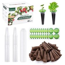 160pcs Hydroponic Pods Kit: Grow Anything Kit with 40 Grow Sponges, 40 Grow B... picture
