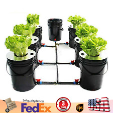5 Gallon Hydroponics Grow System Kit 7 Buckets Recirculating Deep Water Culture picture