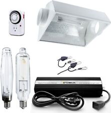 iPower 1000W HPS MH Digital Dimmable Grow Light System kits Air Cooled Hood Set picture