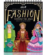 ColorIt 50 Single-Sided Designs Fashion Through The Ages Adult Coloring Book picture
