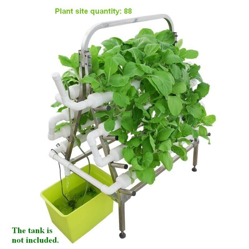 88 Sites Hydroponic Site Grow Kit Leafy Vegetables Plant Holes SS Holder 