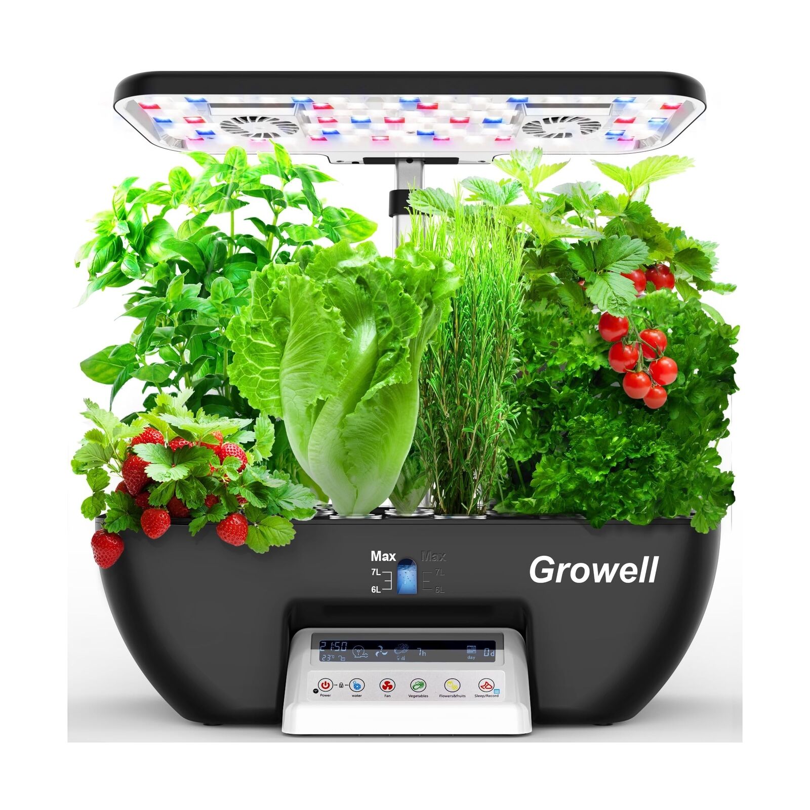 Hydroponics Growing System, 17 Pods Herb Garden with 102 28W Full-Spectrum Gr...