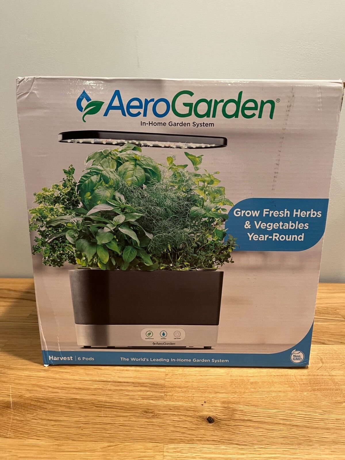 AeroGarden Harvest 6 Pods - 100690-BLK - New - Sell by Date of 07/31/2024