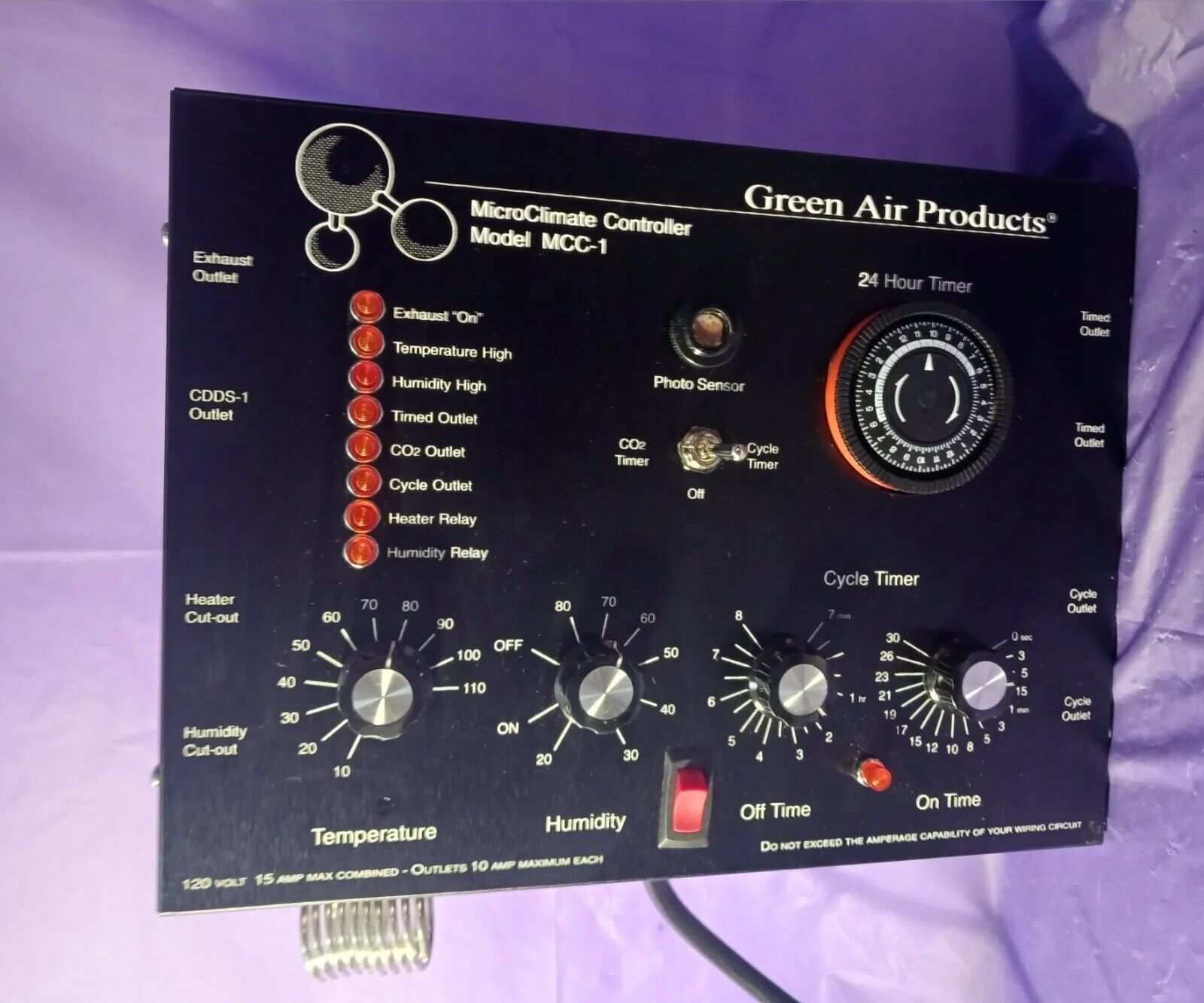 Green Air Products MCC-1 Microclimate Controller FOR INDOOR GROW OR GREENHOUSE