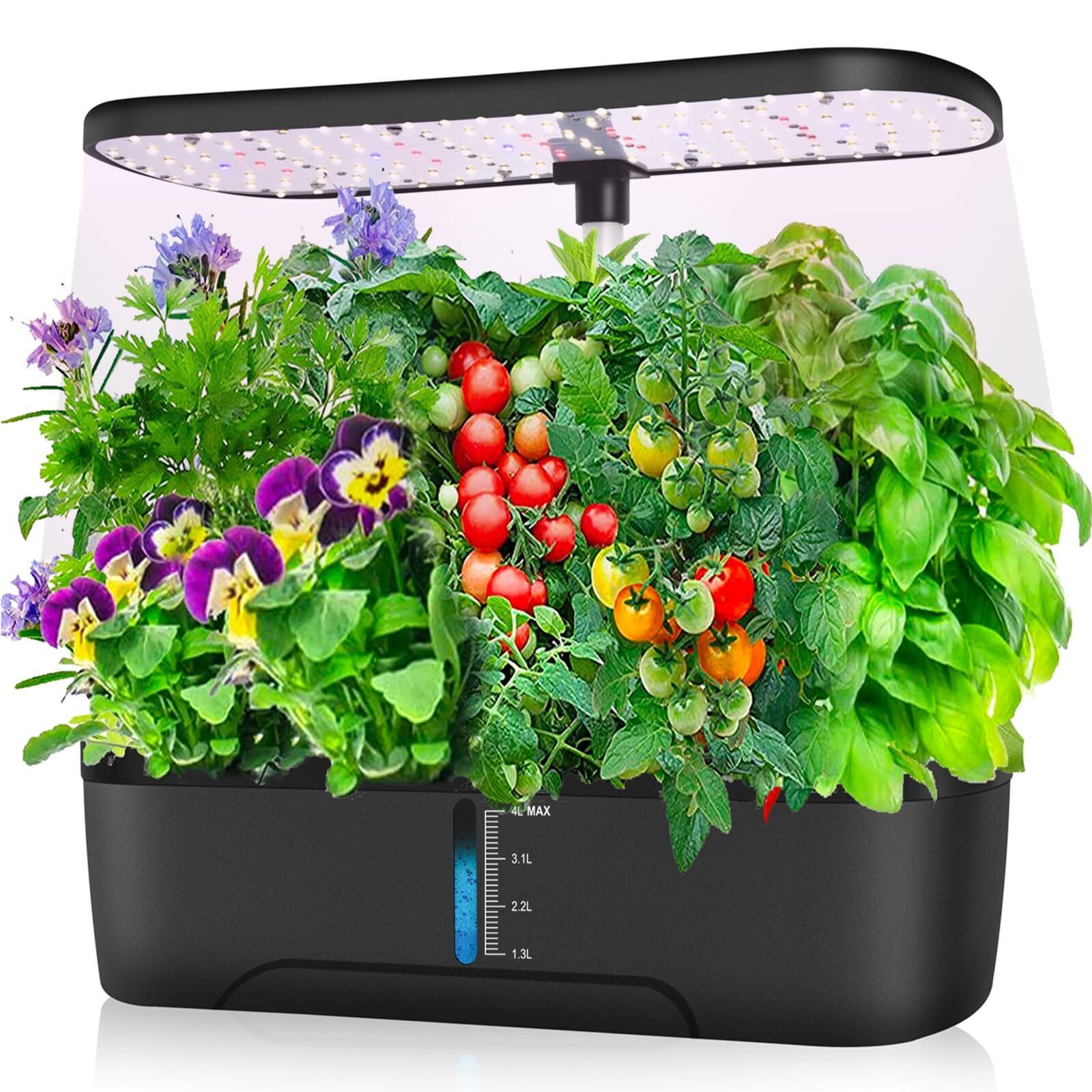 Hydroponics Growing System Indoor Herb Garden 12 Pods Hydroponics Growing Sys...