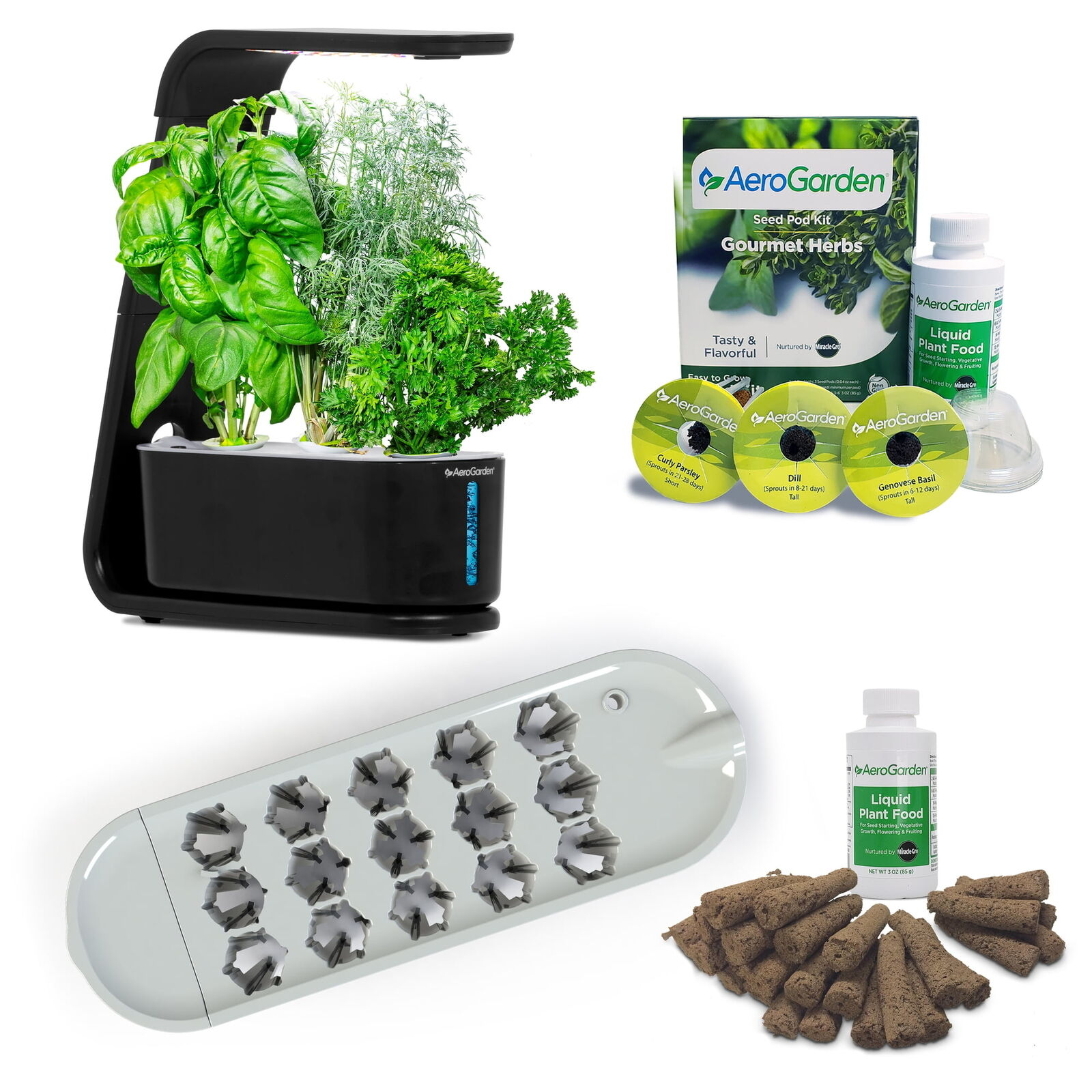 Hydroponic Site Grow Kit Hydroponics System with Seed Starting System Bundle US