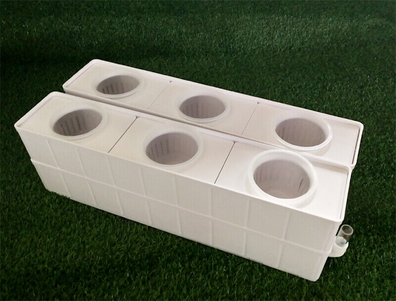 Square Hydroponic 6 Plant Site Grow Kit Garden System Tool with Pump Seed Start