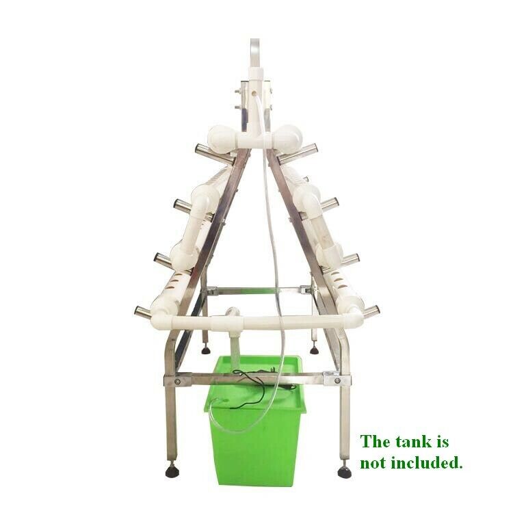 88 Sites Hydroponic Site Grow Kit Stainless Steel Holder 2-side Ladder 