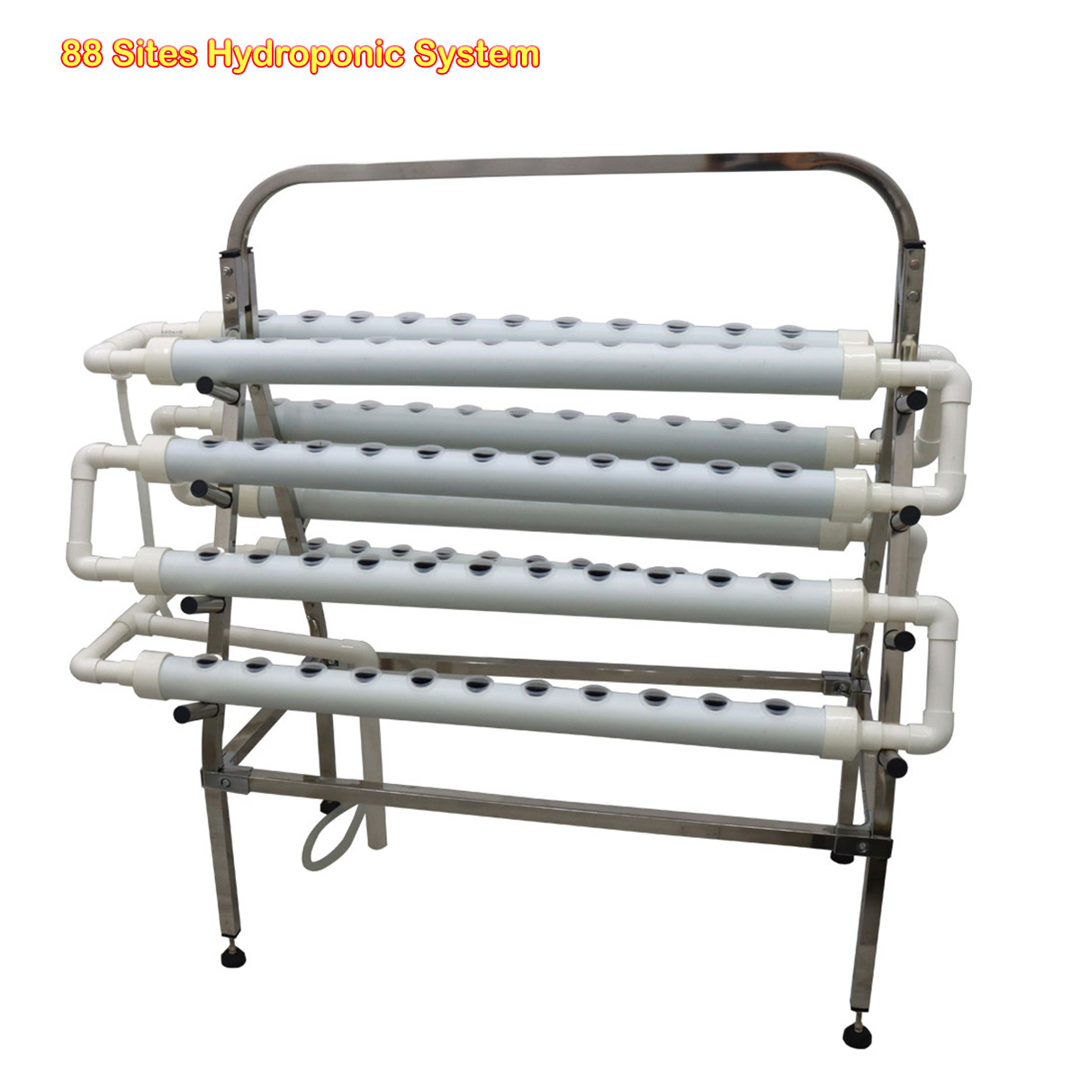 88-Sites Hydroponic Grow Kit w/ Stainless Steel Support for Planting Vegetables