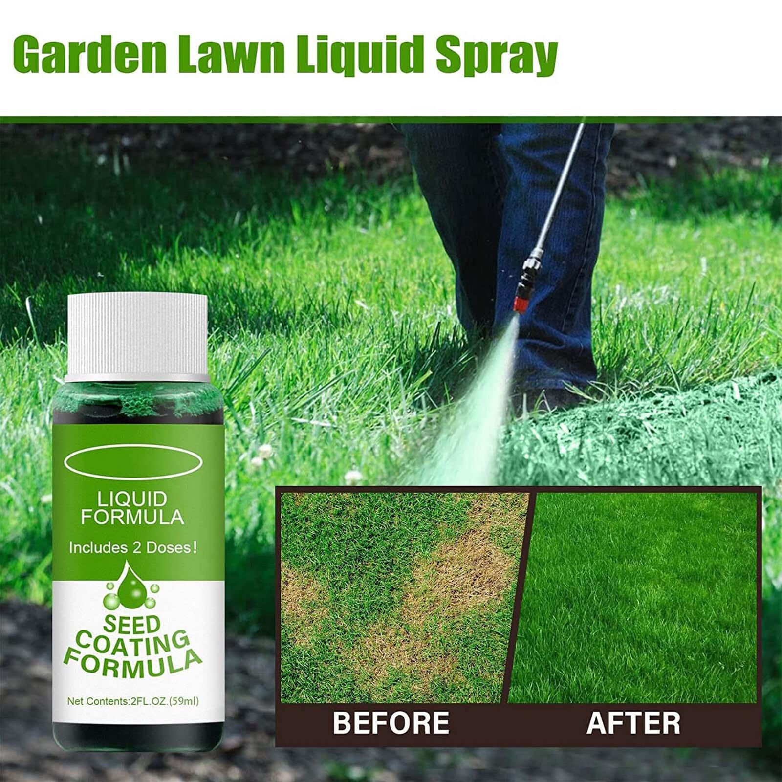 2PCS 59ml Seed Spray Liquid Lawn & Garden Sprayers Green Grass Paint for Lawn