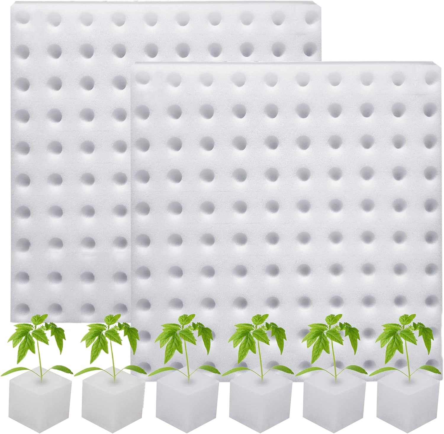 XIDAJIE 200 Pcs Hydroponic Sponges Planting Gardening Tool Soilless Cultivation 