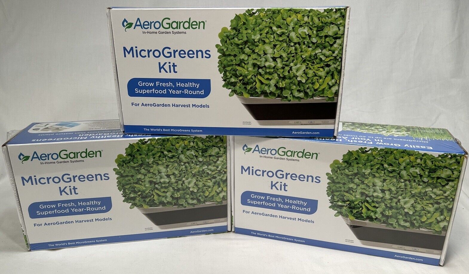 3 AeroGarden Harvest MicroGreens Mix Kits Aero Garden Superfood Home Garden