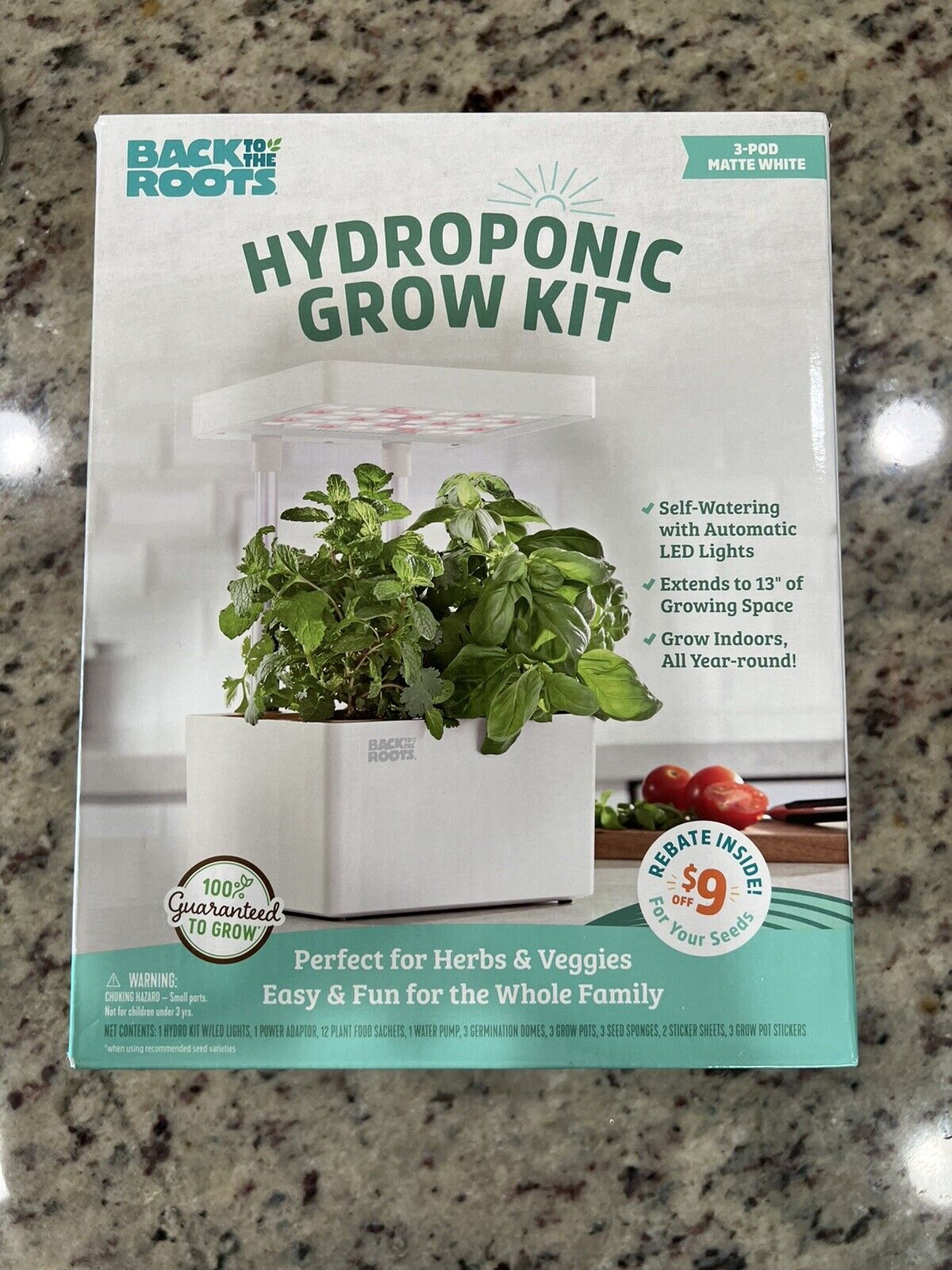 Back to the Roots Hydroponic Grow Kit, Indoor Garden, Brand New