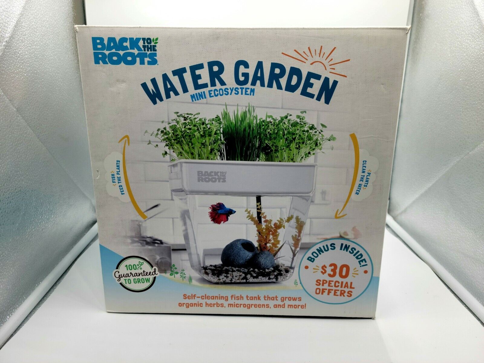 Back To The Roots Water Garden Mini Aquaponic Ecosystem Aquaponics NIB