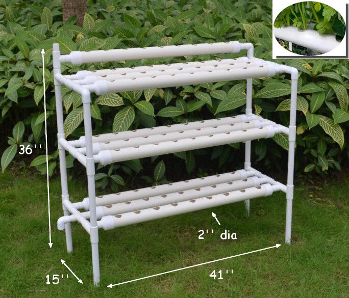 Hydroponic Site Grow Kit 90 Planting Sites Garden Plant System Vegetable  New