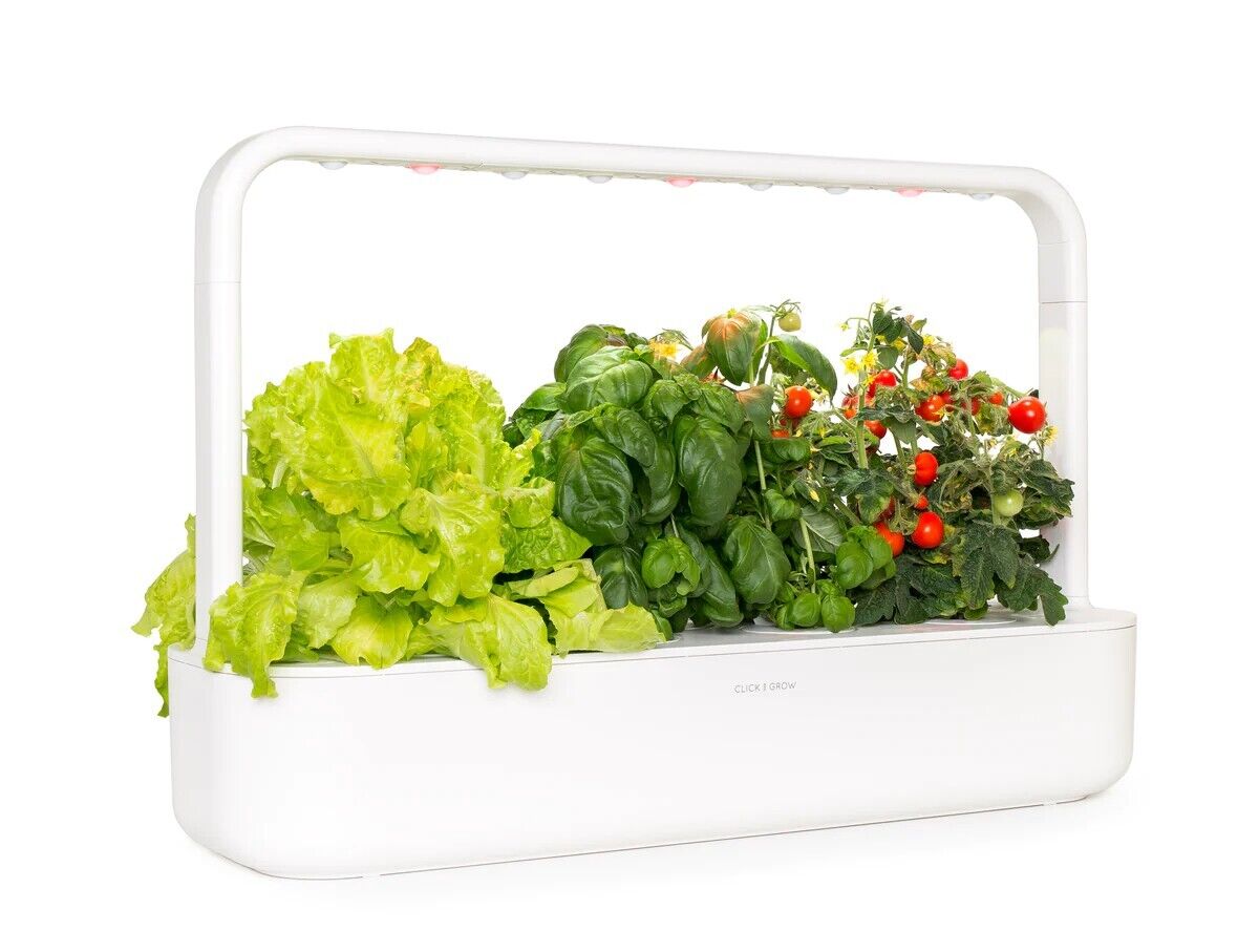 Click & Grow Smart Garden Pro | Indoor Herb Kit w/ Grow Light, 9 Included Pods