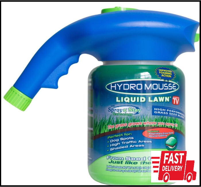 Hydro Mousse Liquid Lawn As Seen on TV Fescue Blend Full Sun Grass Seed 0.5 lb.