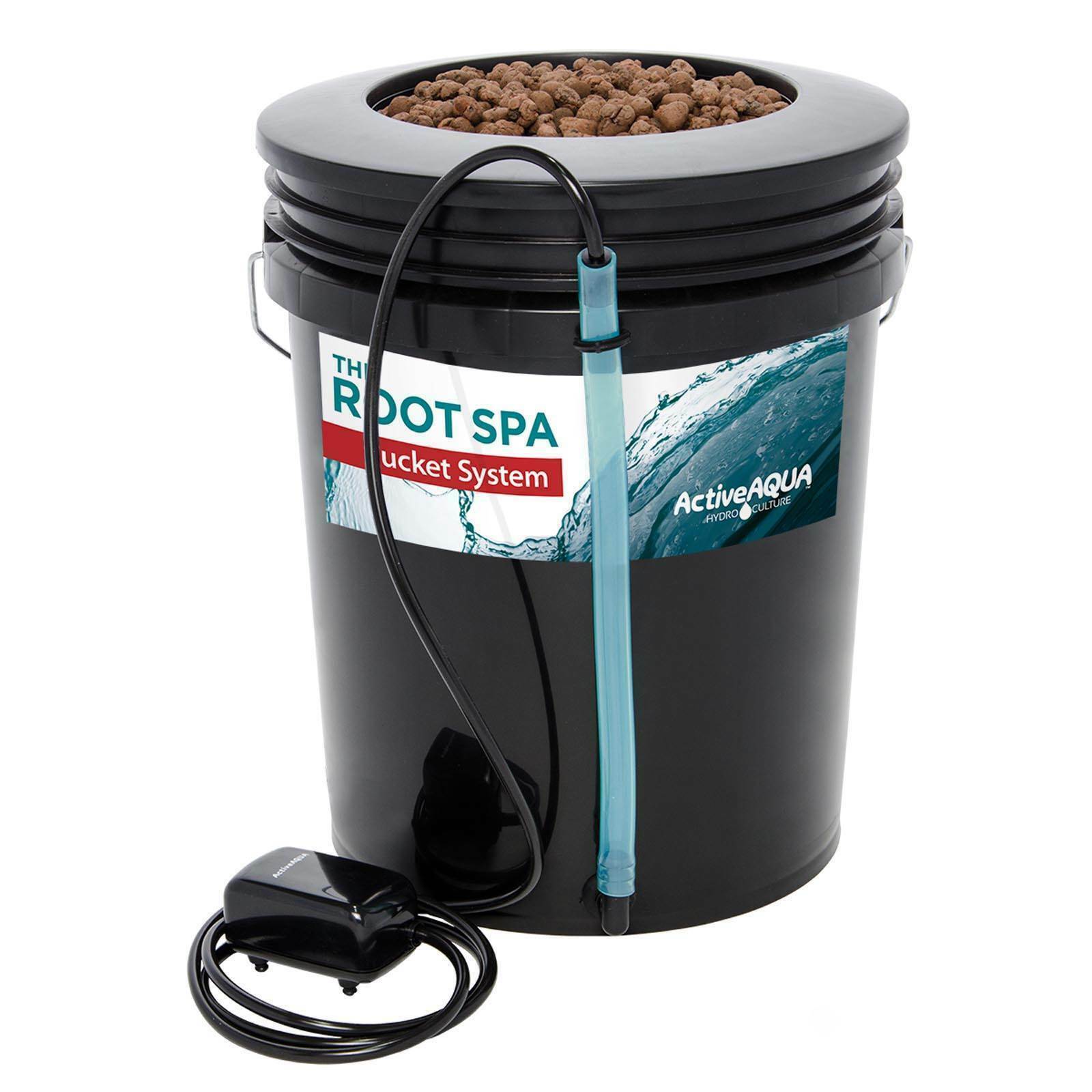 Active Aqua RS5GALSYS Root Spa 5-Gal Hydroponic Bucket Deep Water Culture System