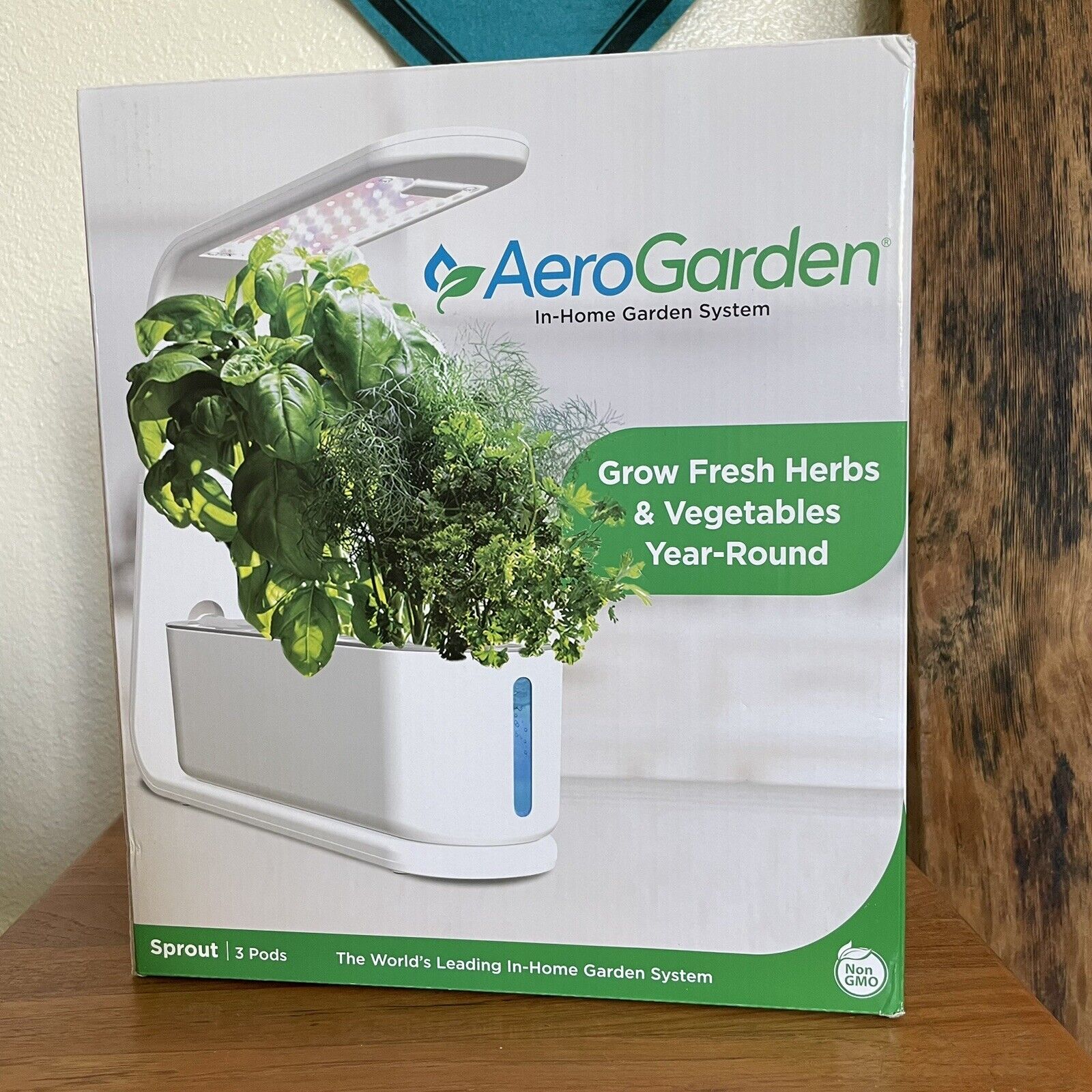 Aero Garden Sprout 3 Pods Indoor Garden Growing System - White - #900825-1200 