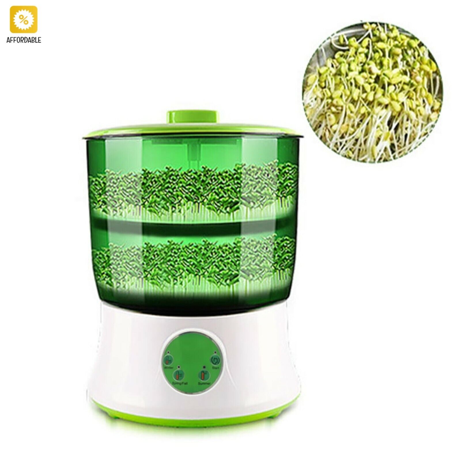Automatic Bean Sprouts Maker Thermostat Electric Germinator Seedling Sprout 