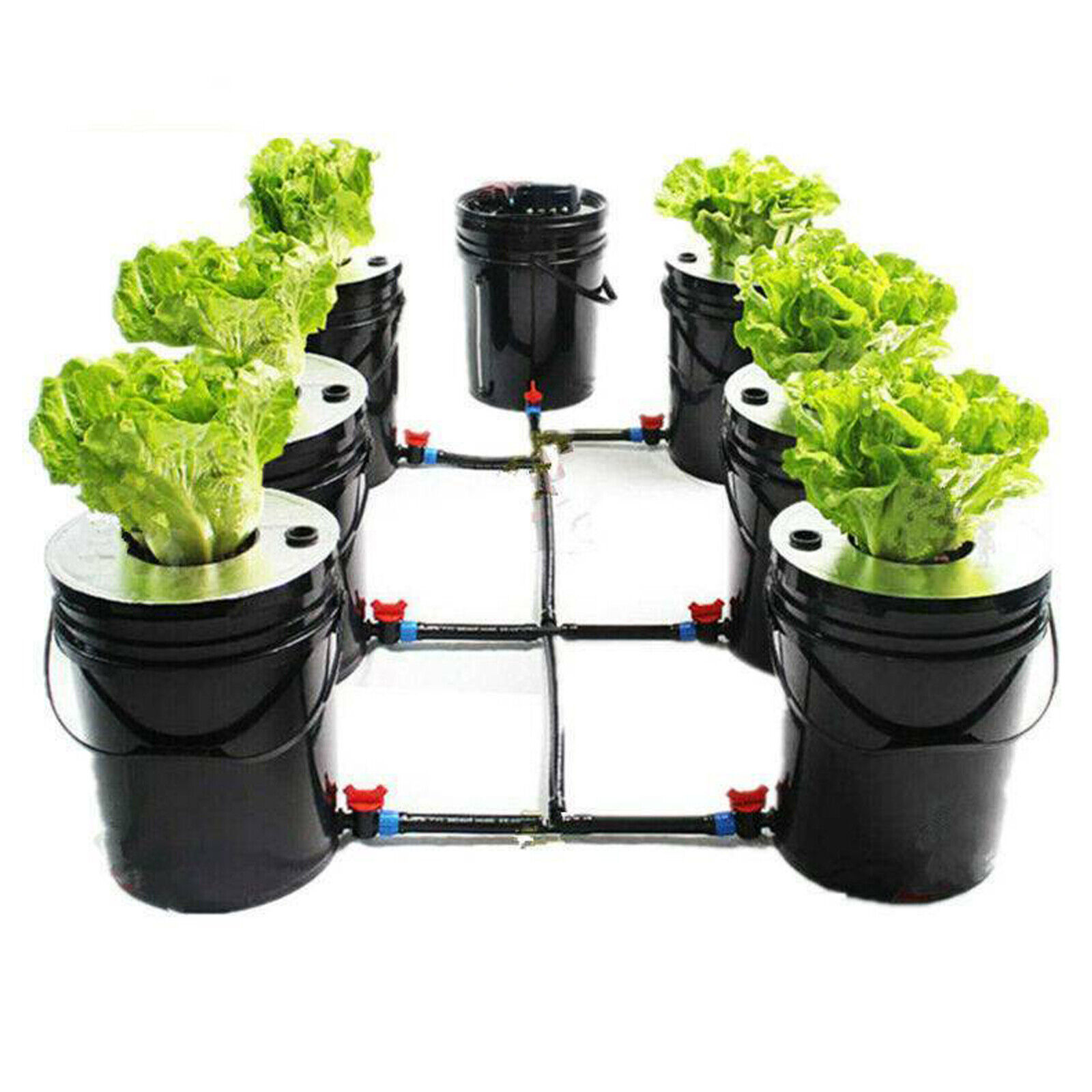 5Gallon 7-Bucket Water Recirculating Grow System Kit Hydroponics Grow System Kit