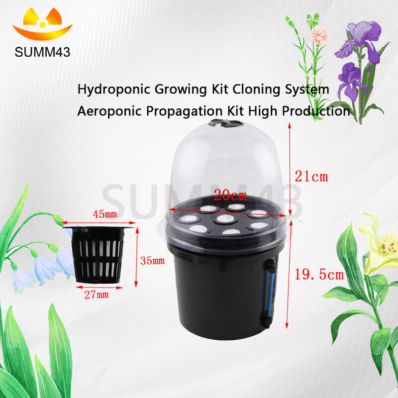 Hydroponic Growing Kit Cloning System Aeroponic Propagation Kit High Production