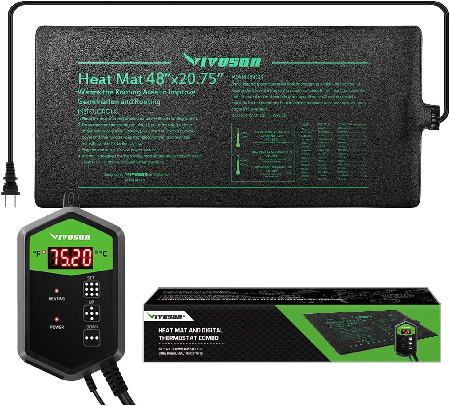 Thermostat Controlle Seedling Heat Mat Seed Germination Pad Mat