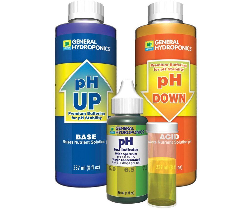 General Hydroponics pH Control Kit - Down Up Indicator 8oz