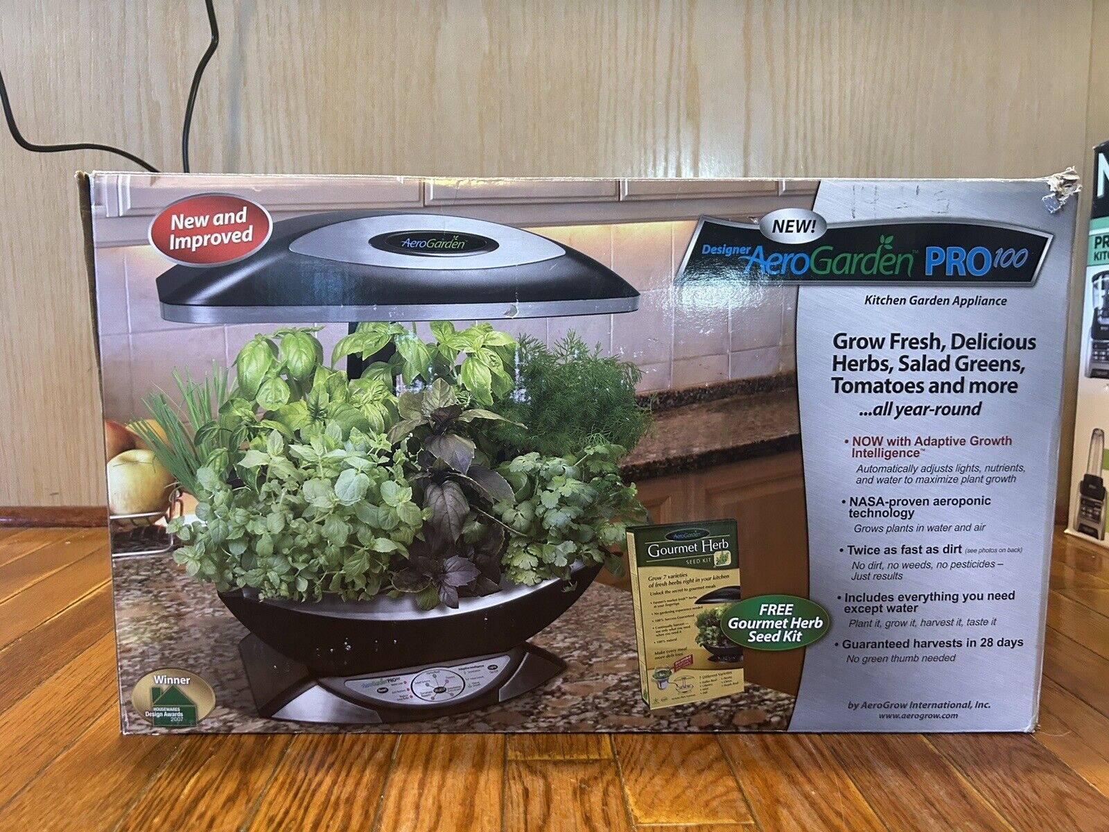 AeroGarden Harvest Pro 100 Gourmet Herb Seed Pod Kit Hydroponic Indoor Garden