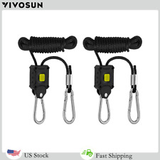 VIVOSUN 1 pair Grow Light Rope Hanger Ratchet Reflector Hangers 150lbs 1/8