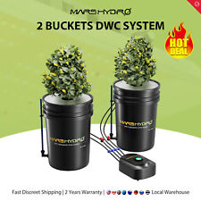 Mars Hydro 5-Gallon DWC Hydroponic System Grow Kits with 2 Buckets 8W Air Pump picture