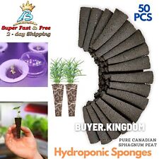 50 Aerogarden Compatible Sponges Seed Pod Hydroponic Grower Indoor Garden System picture