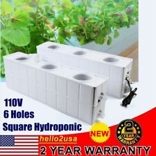 Professional Square Hydroponic 6 Plant Site Grow Kit w/ Pump Baskets Grow Tool picture