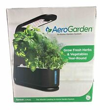 AEROGARDEN SPROUT BLACK 900824-1200 3-POD IN-HOME GARDEN SYSTEM - NEW picture
