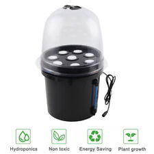 5L Capacity 8 Holes Fog Seedling Cultivation Box Hydroponic Grow Kit Black picture
