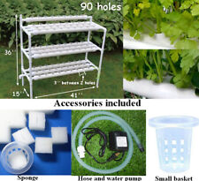 90 Holes Hydroponic Site Grow Kit Ebb and Flow Deep Water Culture Garden System picture