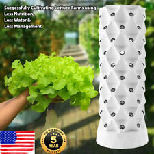 80 Pots Hydroponics Tower Set Hydroponic Growing System Indoor Outdoor Grow Kit picture
