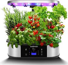 12Pods Indoor Herb Garden Kit Hydroponics Growing System LED Grow Light Timer US picture