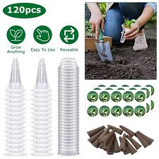 120 Pcs Seed Pods Kit Garden Growing Containers Hydroponics Garden Accessories picture